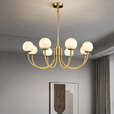 Aurelian Alabaster Globe Chandelier - YhLamps